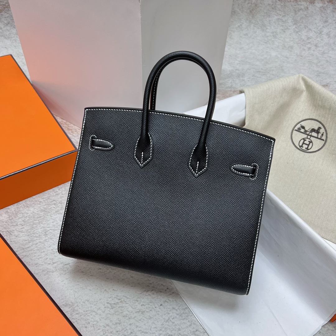 에르메스 버킨백25 블랙 은장 앱송